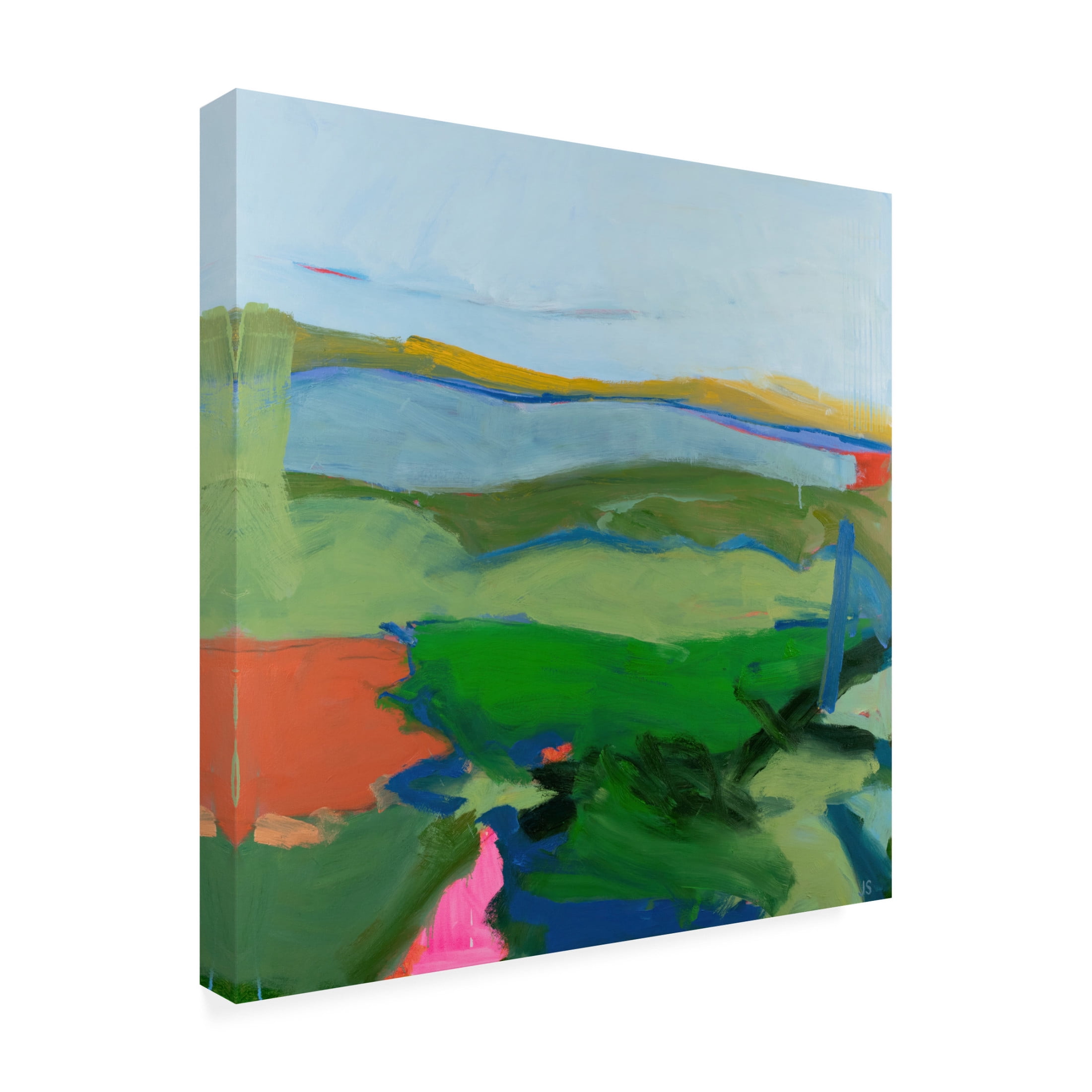 Canvas Wall Art - Jessica Singerman 'Living In The Sky' Wall Art for Living Room, Bedroom, or Office Décor by Trademark Fine Art - 14 x 14 Inches