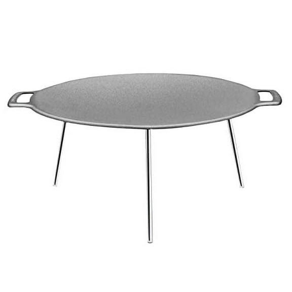 MUURIKKA Griddle Pan 48cm Grill with Legs for BBQ, Camping, Gas, Open Fire