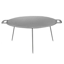 MUURIKKA Griddle Pan 48cm Grill with Legs for BBQ, Camping, Gas, Open Fire