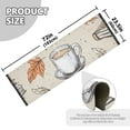 thumbnail image 5 of Yayeee Runner Rug for Bedroom 2'x6' Machine Washable Hallway Non Slip Mat, Fall Coffee, 5 of 8