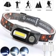 thumbnail image 2 of Lampe Frontale Rechargeable Usb pour Camping en Plein Air Lampe de Poche Torche, 2 of 5