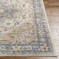 thumbnail image 5 of Mark&Day Washable Rugs, 8x8 Estill Traditional Beige Square Area Rug, Oatmeal Gray Dark Blue Carpet for Living Room, Bedroom or Kitchen (7'10" Square,Machine Washable), 5 of 7