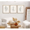 thumbnail image 3 of 3 Pcs Neutral Botanical Wall Art Beige Plant Pictures Minimalist Line Retro Floral Posters Prints Boho Artwork Simple Farmhouse Painting Home Wall Decor for Living Room Bedroom Bathroom 12X16in, 3 of 6