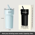 thumbnail image 5 of HOLOHOLO Insulated Tumbler with Straw Leak-Proof Stainless Steel Coffee Cup 24 oz Blue Reusable Travel Cup for Hot & Cold Drinks, 5 of 7