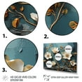 thumbnail image 3 of Designart "Poppies in Blue White and Blue Ambiance" Floral Framed Wall Art Decor - Modern Farmhouse White Abstract Floral Entryway Framed Wall Art, 3 of 6