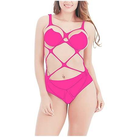 PuPy Sexy Lingerie for Women Naughty High Waisted Lingerie Black Lingerie Bodysuit Crotchless Lingerie Dress for Women Long Sleeve One Piece Lingerie for Women Shapewear Clearance under $10
