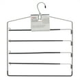 thumbnail image 5 of Home Basics 4 Tier Swinging Arm Trouser Hanger with Accessory Hook, 5 of 5