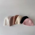 thumbnail image 2 of Gorro de pescador cálido de felpa para niños, estilo universitario de invierno, tablero de luz con personalidad, gorro de lavabo con borde grande y cúpula para bebé, marea, 2 of 5