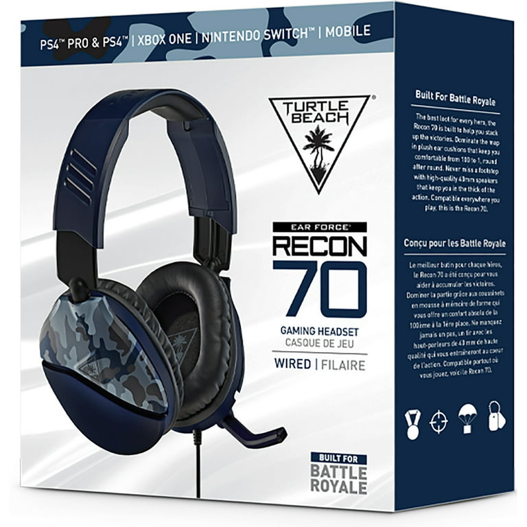 RECON 70 Gaming Headset, Blue Camo, Turtle Beach, Multiple-Platform,  731855065554