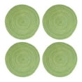 thumbnail image 5 of Plertrvy Clearance Green Placemat 4Pcs, Round Placemats Set Of 4 Round Table Placemats Braided Cotton Place Mats 15 inch for Kitchen Dining Table Holiday Party, （4X Placemats）, 5 of 9