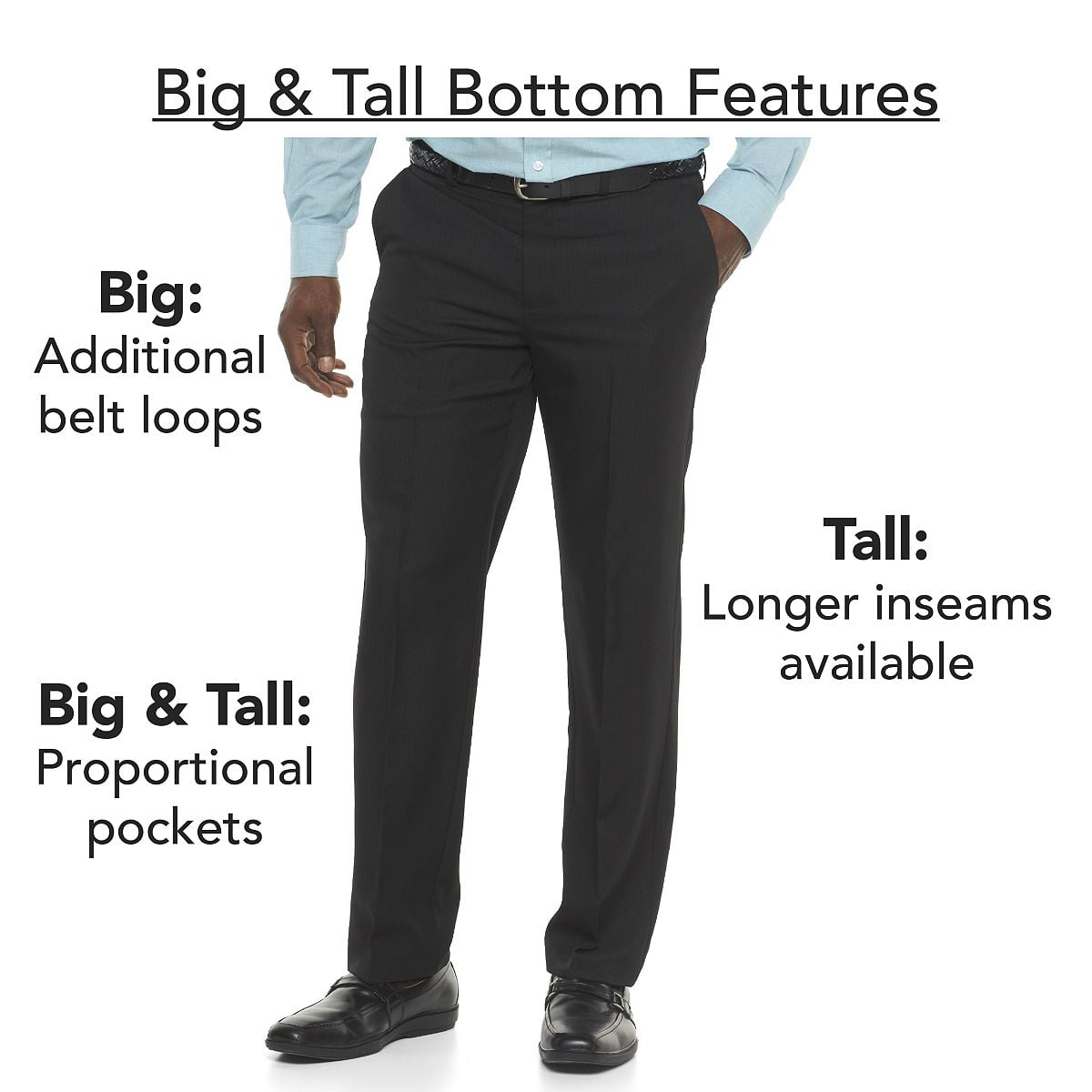 Lee® Men's Big and Tall Extreme Comfort Flat Front Pant