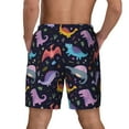 Balery Cartoon Dinosaur Mens Swim Trunks Swim Shorts for Men Quick Dry