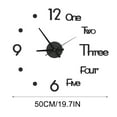 thumbnail image 3 of JOGZMZ Luminous Frameless Analog Wall Clock DIY Wall Clock Silent Non-Ticking Acrylic Modern Style Battery Operated Wall Clock for Living Room, Bedroom Indoor Use, 3 of 9