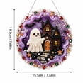 thumbnail image 3 of Special Shaped Diamond Art Hanging Kit for Adults, Halloween Ghost Wreath DIY Rhinestone Painting Craft Set, Pearl Gem Diamond Painting Pendant for Indoor Home Door & Wall Decoration, 3 of 6