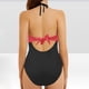 thumbnail image 5 of Plus Size Tankini Trajes de Baño para las Mujeres Imprimir Strappy Back Set con Pantalones Cortos, Trajes de Baño de Dos Piezas Traje de Baño, 5 of 6