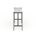 thumbnail image 2 of Evelyn&Zoe 46" Blackened Bronze Metal/Faux Marble Console Table, 2 of 5