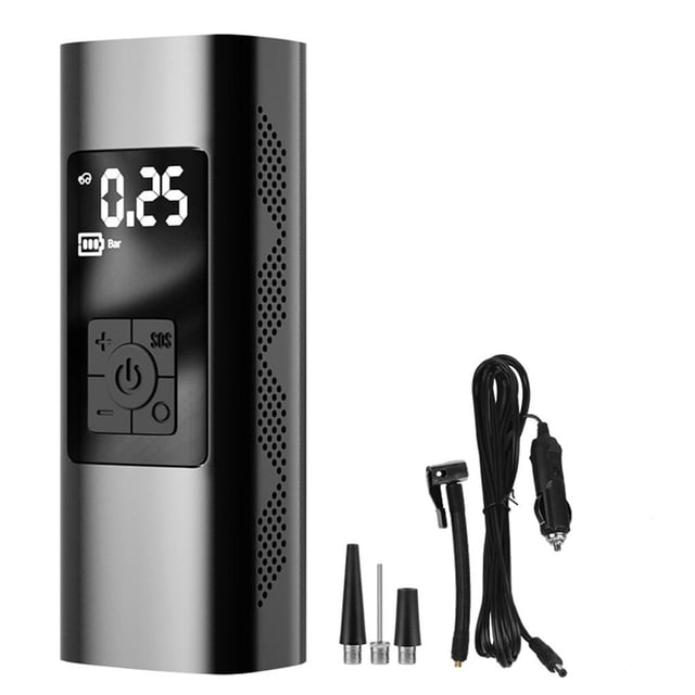 Compresor de aire portátil a batería, inflador de neumáticos, recargable, inalámbrico, de emergencia, con LED, bomba de aire eléctrica para coches, bicicletas, motocicletas, balones, 150 PSI