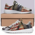 thumbnail image 3 of American Eagle Shoes Patriotic Print Sneakers Lightweight Comfortable Running Shoes for Men Women White Size 12, 3 of 7