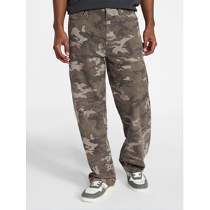No Boundaries Men's Baggy Fit Jeans, Tonal Woodland Camo