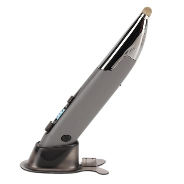 Bolígrafo de ratón de escritura a mano ajustable de bolsillo para oficina, recargable, con retroiluminación RGB gris