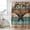 Brown Teal, variant on Texas Star Vintage Shower Curtain, Waterproof Shower Curtains for Bathroom, Berry Grey Blue Brown Wooden Washable Fabric Bathtub Curtain Set Bath Decor with 12 Hooks Extra Long 72"x96"