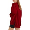 thumbnail image 5 of Kayannuo Womens Pullover Sweatshirt Round Neck Solid Drop Shoulder Long Sleeve Pullover Tops for Women Women Casual Full Sleeve Round Neck Tops Loose Blouse Print Graphic Sweatshirt, 5 of 8
