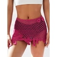 thumbnail image 5 of hirigin Women's Summer Bandeau Tops, Strapless 3D Flower Solid Color See-Through Knit Tube Tops, 5 of 9