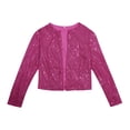 thumbnail image 4 of Womens Spring Jacket,Round Neck Long Sleeve Solid Color Cardigan Casual Versatile Sequin Jacket, 4 of 4