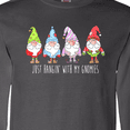 thumbnail image 4 of Inktastic Christmas Hangin with My Gnomies Long Sleeve T-Shirt, 4 of 5