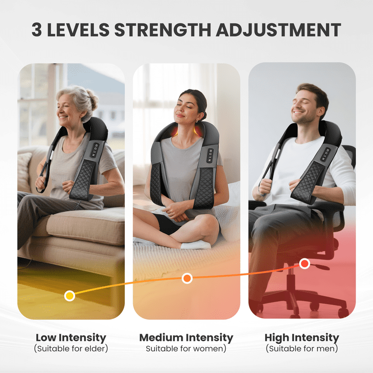 Comfier Cordless Neck Back Massager with Heat photo 5