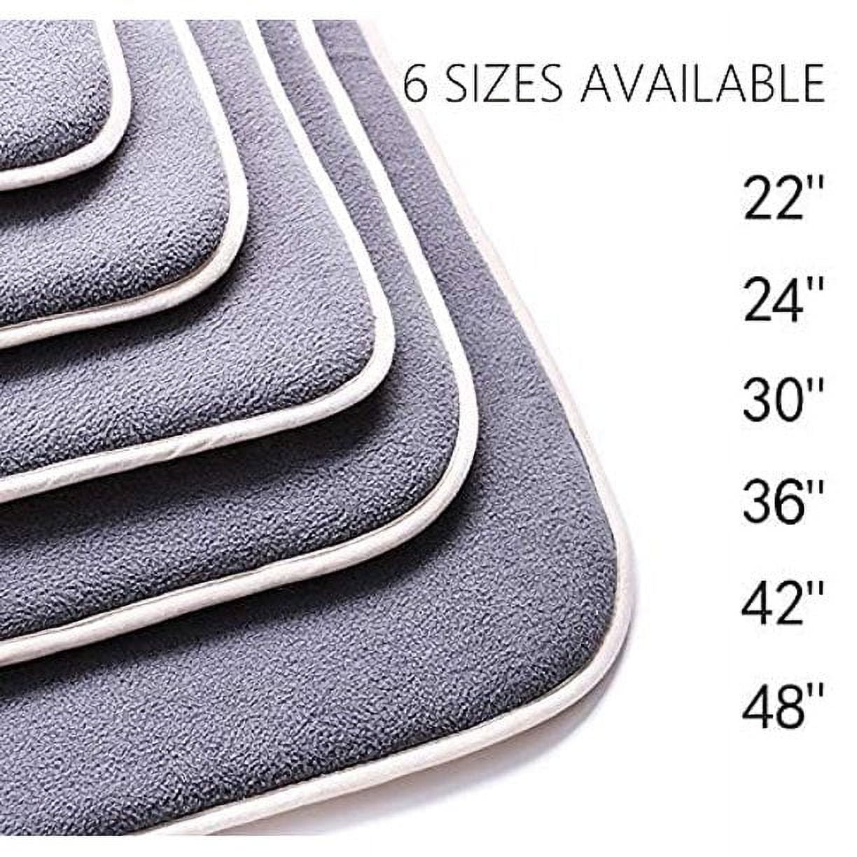 Dog Bed Crate Pad Mat Cute Paw Pet Beds for Large dog,Washable Dog Sleeping Mattress with Anti Slip Bottom