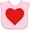 AD-Pink, variant on Inktastic Red Heart Boys or Girls Baby Bib