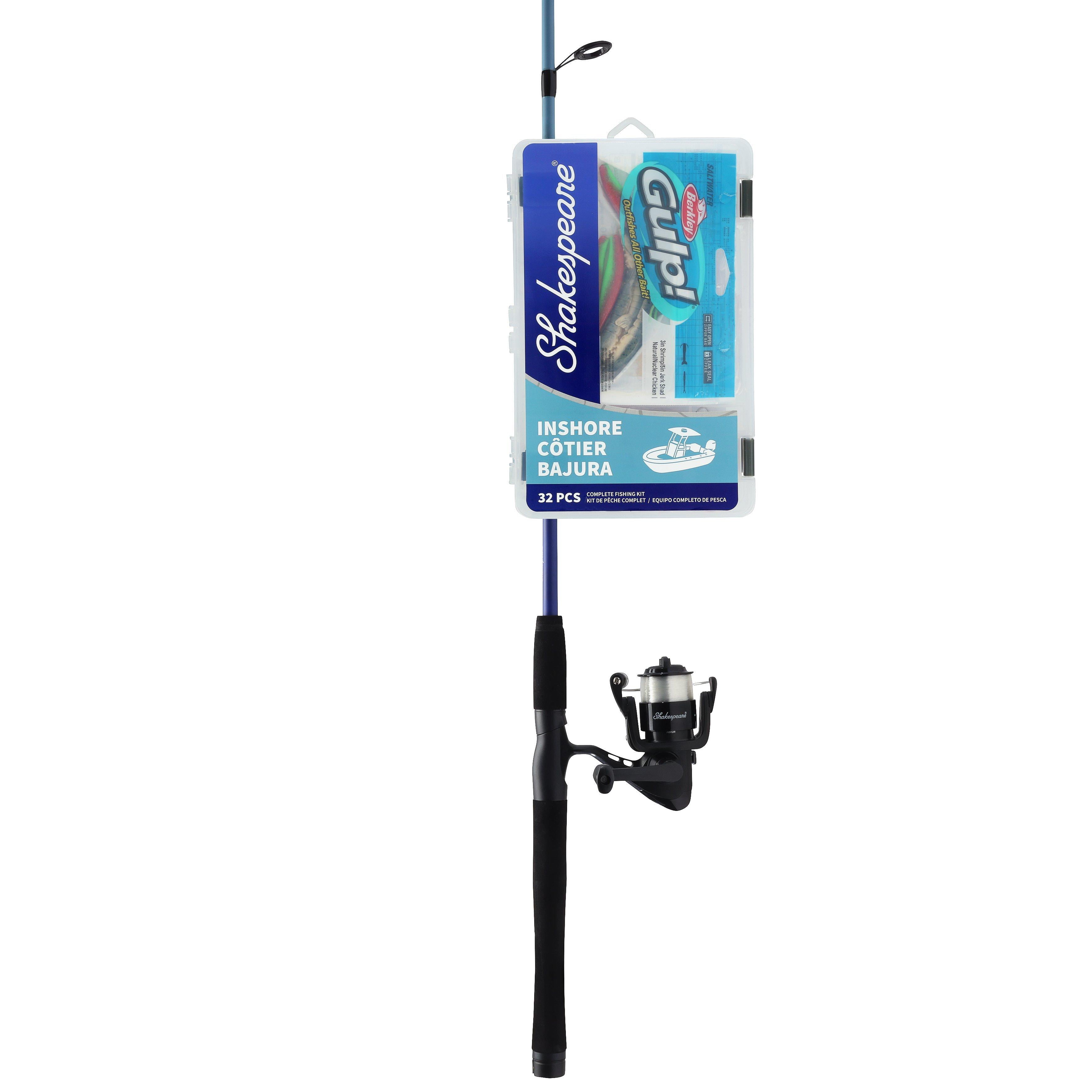 Shakespeare Catch More Fish Inshore Spinning Reel and Fishing Rod Combo