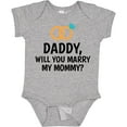thumbnail image 3 of Inktastic Daddy Will You Marry My Mommy with Rings for Proposal Boys or Girls Baby Bodysuit, 3 of 5