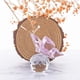 thumbnail image 2 of Figura de mariposa voladora de cristal rosa con base de bola de cristal, colección de figuras, adorno de cristal tallado, estatua de animal coleccionable, 2 of 8