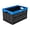 Black; Blue, variant on Greenmade Instacrate 12-Gallon Collapsible Plastic Storage Bin with Handles, Black and Blue