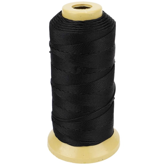 656 Feet Twisted Nylon Line Twine String Cord for Gardening Marking DIY Projects Crafting Masonry (Black, 1mm-656 feet)