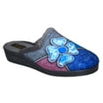 thumbnail image 2 of Sleepers Womens Kimberly Flower Trim Mule Slippers, 2 of 3