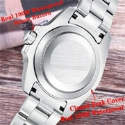 GUANQIN Men Date Luminous Analog Japanese Automatic Self Winding Mechanical Wrist Watch with Stainless Steel Band