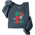 thumbnail image 4 of Retro Christmas Sweatshirt, Ho Ho Ho Shirt,Christmas Trees Crewneck Pullover,XMAS Party Santa Shirt, Funny Holiday Shirt, Winter Sweatshirt, 4 of 6