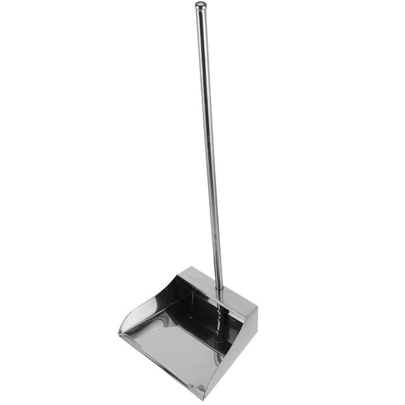 Niceauty Dustpan Set With Broom Silver Stainless Steel for Home Use 1Pack