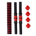 thumbnail image 2 of S SERENABLE Pair Solid Dumbbell Handle Bars Barbells Building Extend Rod Coupler Adapter Joint Connector Weightlifting Bar Attachment Spinlock Collars Lock Nut 50cm, 2 of 9