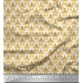 thumbnail image 1 of Soimoi Modal Satin Fabric Ogee Damask Decor Fabric Printed Yard 42 Inch Wide, 1 of 3