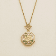 Openable MOM Locket Pendant Necklace Gold Plated Dainty Clavicle Chain Fashion Ins Style Jewelry Gift for Mom