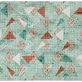 thumbnail image 4 of oneOone Coton Popeline Sergé Bleu Ciel Tissu Texture & Triangle Géométrique Robe Matériel Tissu Imprimé Tissu par les Verges 56 Pouces de Large, 4 of 4