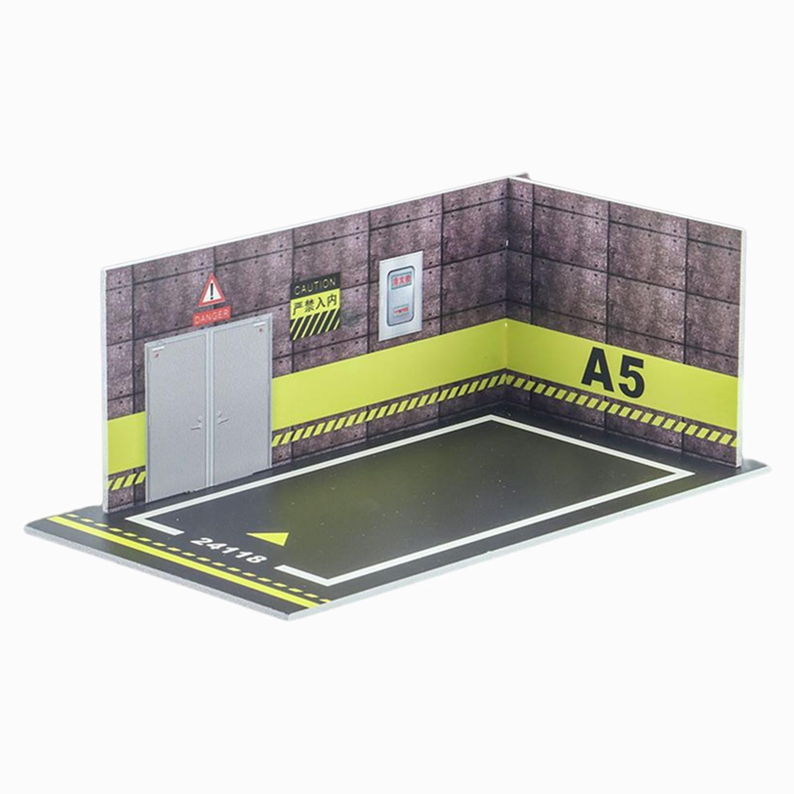 Car Model Diorama Parking /24 Scene Gift Parking Garage Background for  Collection Car Model Lovers Fans , G G - Walmart.com