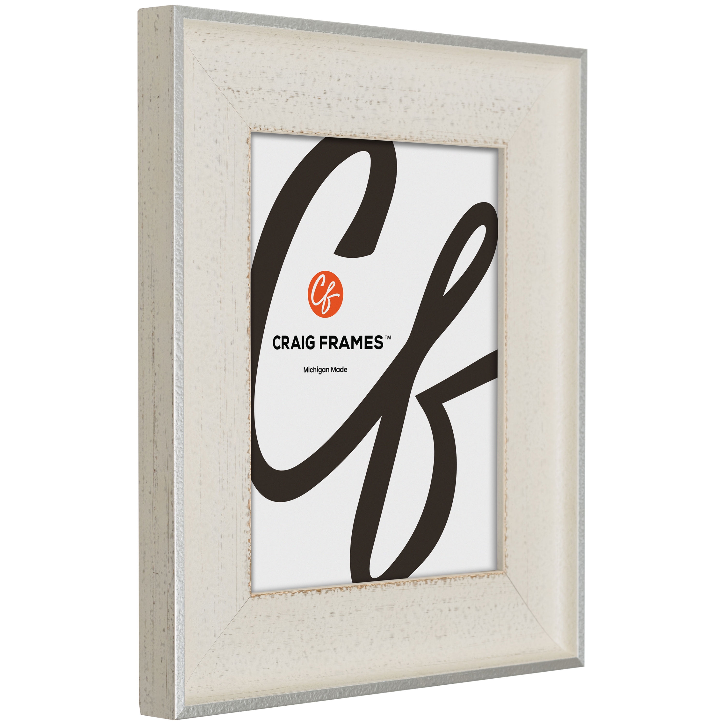 Craig Frames Cairo, 22x28 Picture Frame Matted for an 18x24 Photo, Radiant White