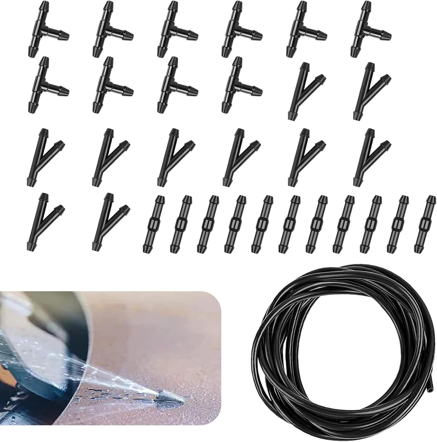 shiyou-1 Set Windshield Washer Hose, with 4 Meter Washer Fluid