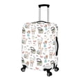 thumbnail image 2 of HELLHERO Cats with Books and Coffee Luggage Protective Cover for Partner, Polyester Spandex Anti Pollution Reserved Handle Openings Travel Baggage Cover All Size, 2 of 7