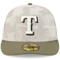 thumbnail image 2 of Men's New Era Light Beige/Olive Texas Rangers 2025 Armed Forces Day 59FIFTY Fitted Hat, 2 of 5